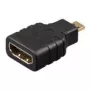 Adaptador HDMI™ Wentronic Goobay, conector fêmea HDMI™ Standard (Type-A), preto – conector fêmea HDMI™ A > ficha HDMI™ D (Micro) (68842)