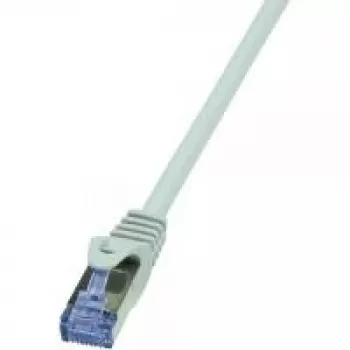 Cabo de rede LogiLink 0,25 m RJ-45 Cat6a cinzento