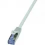 Cabo de rede LogiLink 0,25 m RJ-45 Cat6a cinzento