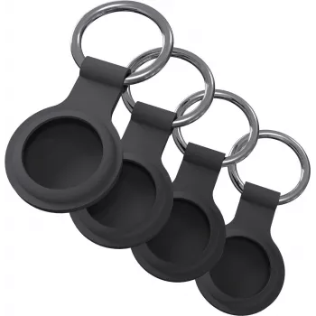 Porta-chaves jt berlin para Apple AirTag, preto, pack de 4