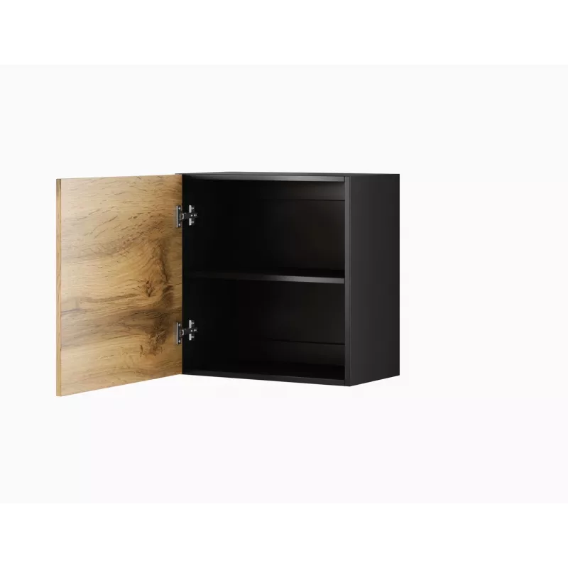 Conjunto de armários de sala Cama VIGO 23 preto/carvalho wotan