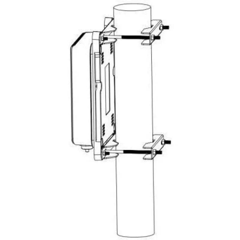 ALLNET ALL-SGO83-Pole-Kit switch não gerido para exterior, 3 portas Gigabit, 100W, incl. kit de montagem em poste