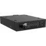 ICY DOCK - ToughArmor EX - MB491V5K-B - Caixa para unidade U.2/U.3 NVMe SSD 2,5 PCIe 5.0 para baía externa de 3,5 com fecho e parafusos de orelhas