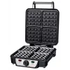 Máquina de waffles Ravanson GR-7030 — 4 waffles, 1100 W, placas antiaderentes, termostato regulável, pega que não aquece