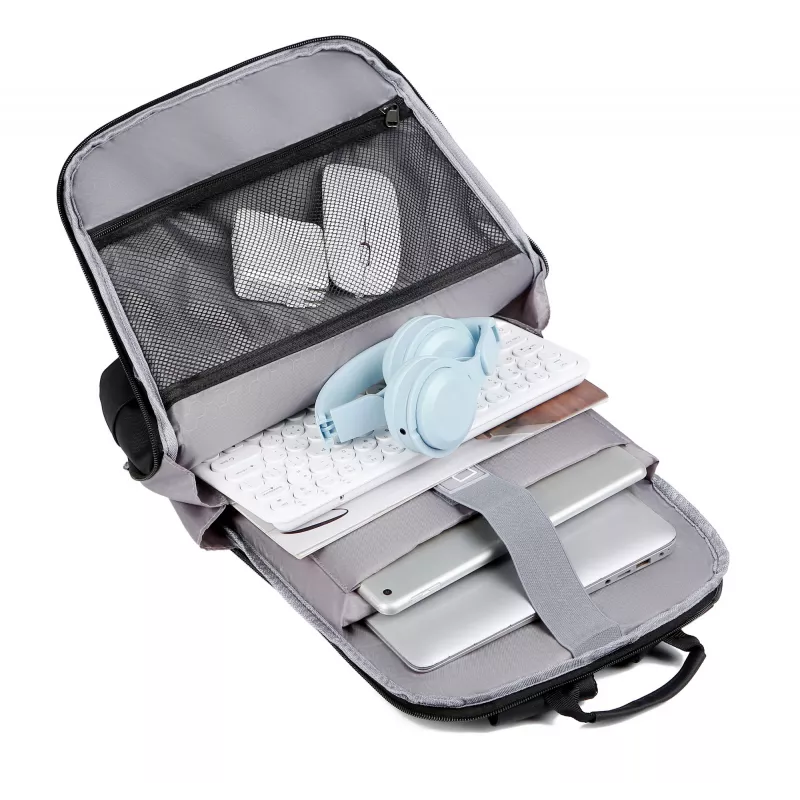 Mochila Sponge Thinbag 15,6 polegadas preta — mochila fina para portátil Sponge, compatível com dispositivos de 15,6 polegadas