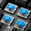 PureWriter RGB, teclado gaming preto, layout FR, Kailh Choc Low Profile Blue