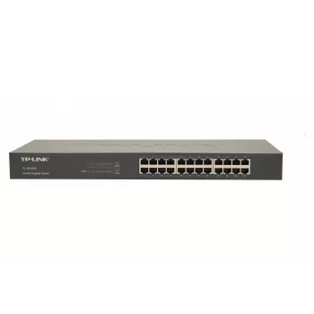 TP-Link Switch de rede Gigabit 24 portas para rack, Não gerido, Gigabit Ethernet (10/100/1000), Full duplex, Montagem em rack, 1U