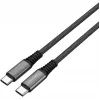 4smarts PremiumCord - Cabo USB - USB-C (M) para USB-C (M) - USB 2.0 - 20 V - 5 A - 1,5 m - Alimentação USB (100 W) - Preto