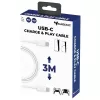 Cabo de carregamento e jogo USB-C SUBSONIC SA5634 para PS5 – carregamento com fios e ligação de dados