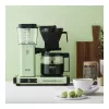 Máquina de café de filtro MOCCAMASTER KBG Select — depósito de água de 1,25 l, capacidade para 10 chávenas, aço inoxidável, verde pastel