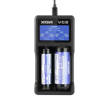 Carregador USB de pilhas domésticas XTAR VC2