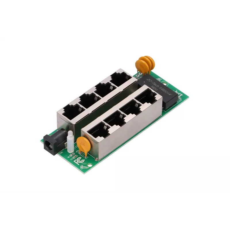 Injetor PoE Extralink Gigabit 4 Portas, 4x 1000Mb/s RJ45, 48V, azul/preto