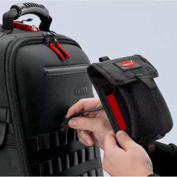 Bolsa de ferramentas Knipex Modular Bag 00 19 50 LE preto/vermelho, vazia, armazenamento modular para ferramentas