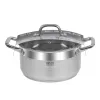 Resto utensílios de cozinha Libra 4,6 L redondo aço inoxidável
