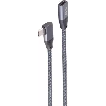 ShiverPeaks SHVP BS13-56010 - Cabo USB 3.2 90° C macho para fêmea 0,5 m - Cabo - Digital/Dados (BS13-56010)