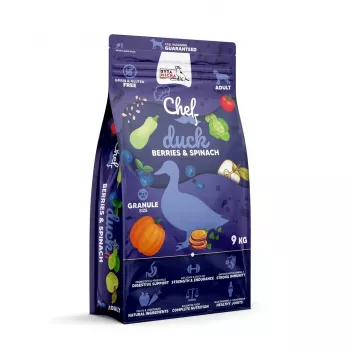 SYTA MICHA Chef Pato, Frutos vermelhos e Espinafres - Alimento seco para cães - 9kg