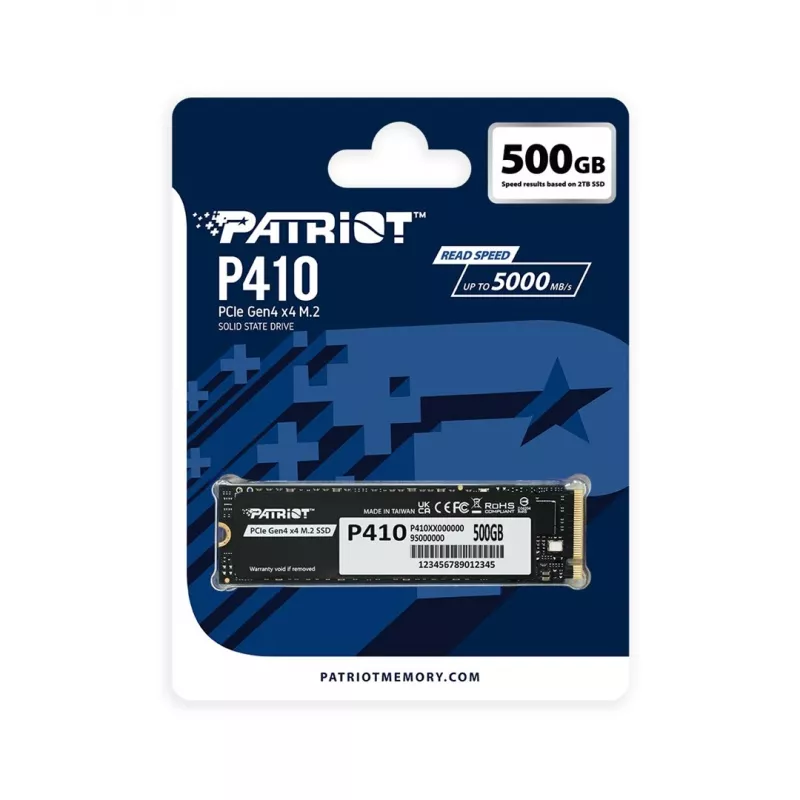 Unidade SSD Patriot 500 GB M.2 PCIe 4.0 P410