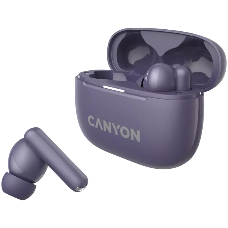 Auscultadores e headset Canyon CNS-TWS10PL True Wireless Stereo (TWS) In-Ear para chamadas/música/desporto/dia a dia USB Type-C Bluetooth Violeta (CNS-TWS10PL)