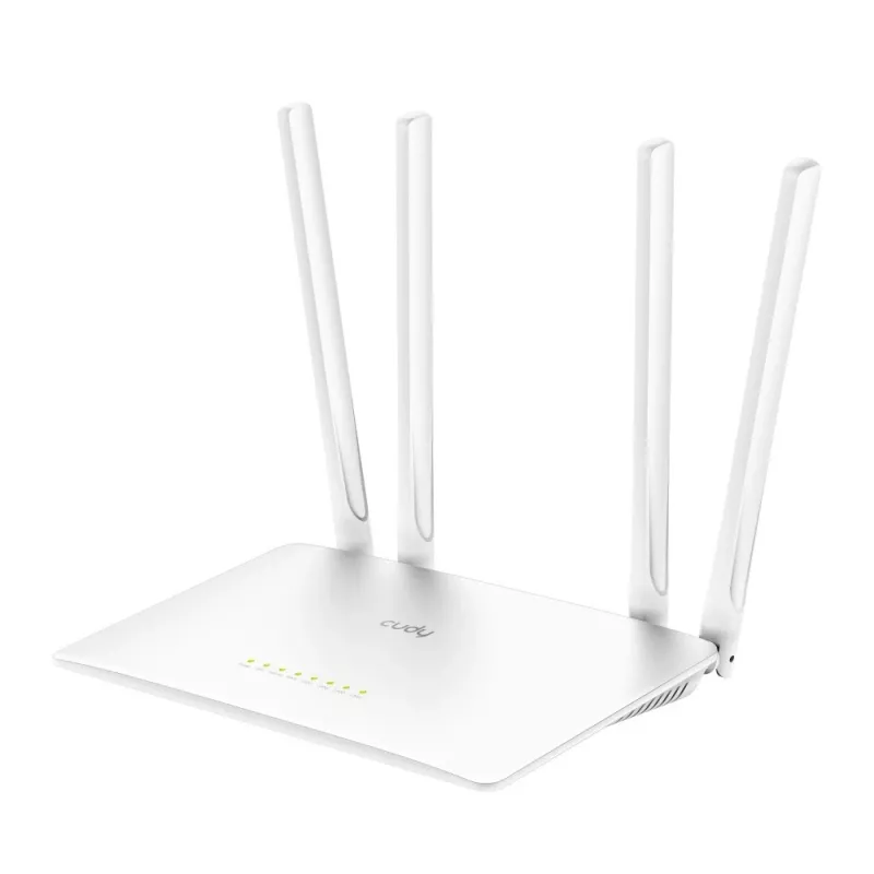 Router de mesa Cudy WR1200 Dualband Wi‑Fi 5 (802.11ac) 867 Mbit/s, 4x RJ‑45 LAN, Branco
