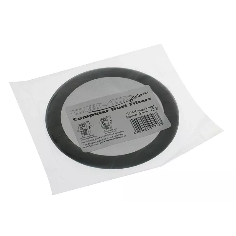 DEMCiflex DF0015 filtro de pó, 92 mm, redondo, preto/preto