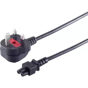 Cabo de alimentação ShiverPeaks UK60001 1,8 m com conector IEC C5 (trevo)