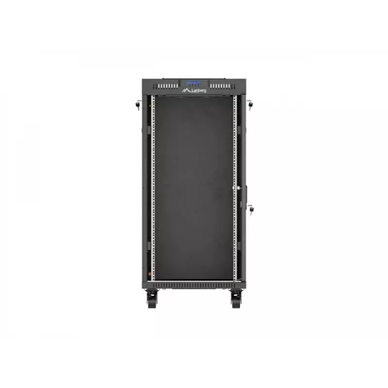 Armário rack autónomo LANBERG FF01-6624-12BL 24U 19 polegadas 600×600 mm, IP20, 1200 kg, preto