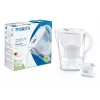 Jarra filtrante de água BRITA Marella com cartucho Maxtra Pro, depósito de água de 2,4 L, branca, pega ergonómica