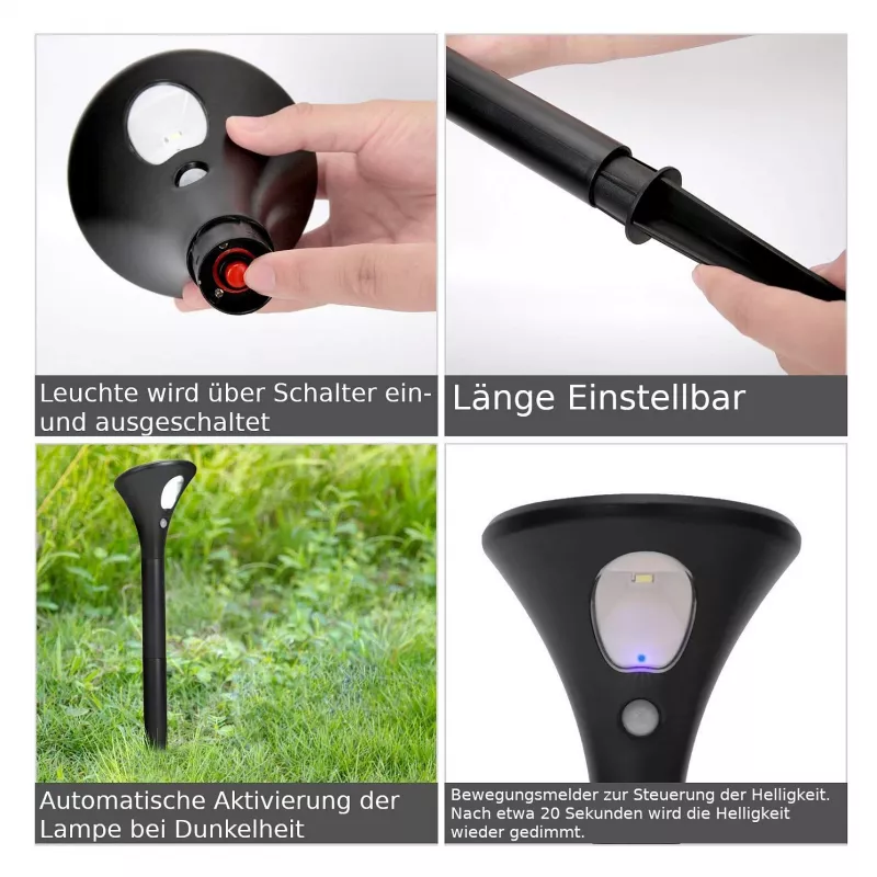 Synergy 21 candeeiro LED solar de jardim com bateria (conjunto de 2)