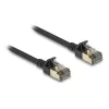 Cabo de rede DeLOCK RJ45 Cat.8.1 F/FTP fino Pro 5 m preto