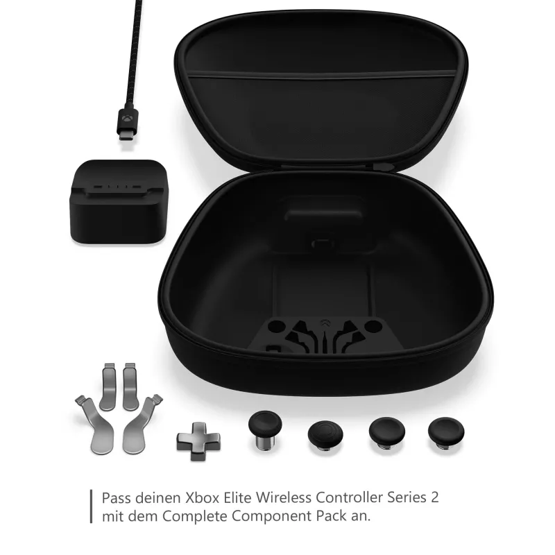 Acessório para comando de jogos Microsoft Xbox Elite Wireless Controller Series 2 Complete Component Pack preto prateado