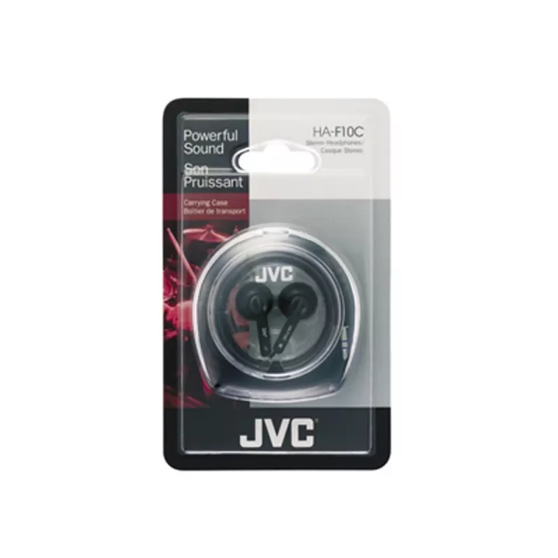 Auscultadores JVC Ear Bud Headphone Com Fios In-Ear Música Preto
