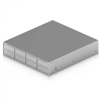 Armazenamento de rede Ubiquiti UniFi UNAS Pro 8, 2HE, montagem em rack, 10 Gbit/s, 8x HDD / 2x slots M.2, integrações UniFi (UNAS-PRO-8)