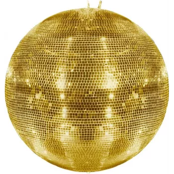 Bola de espelhos EUROLITE 75 cm dourado — bola de espelhos de discoteca para efeitos de luz