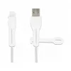 Tampa antipoeira DeLOCK para ficha USB Type-A e ficha Apple Lightning, conjunto 2 unid. branco