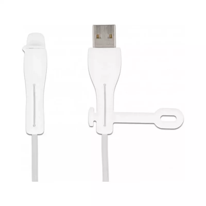 Tampa antipoeira DeLOCK para ficha USB Type-A e ficha Apple Lightning, conjunto 2 unid. branco