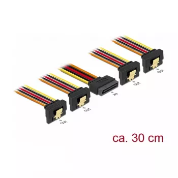 Cabo de alimentação interno DeLOCK 60167 0,3 m SATA 15 pinos para 4 x SATA 15 pinos