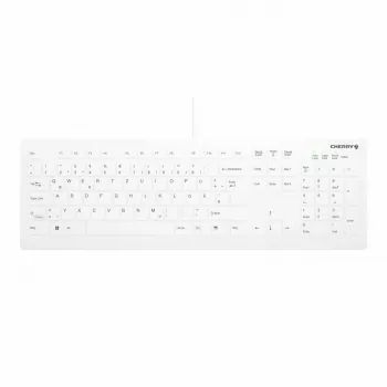 Contour Design Active Key Contour QuickClean Teclado médico IP68 Full-Size Com fios Branco DE C8112