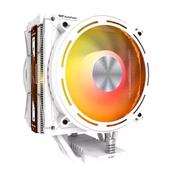 Arrefecedor de processador Darkflash E400 PLUS (branco) — arrefecimento ativo a ar para CPU, design em torre, configuração de ventoinha única