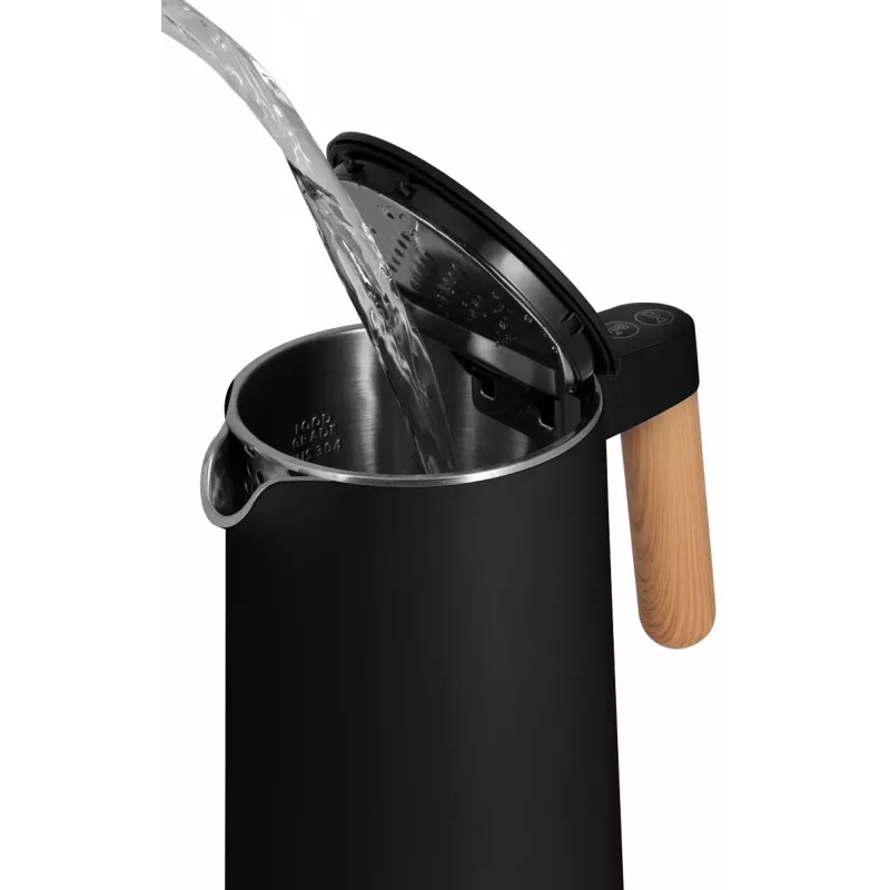 Chaleira elétrica de parede dupla 1,5 L Concept preto RK 3301