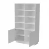Armário de arrumação Cama Meble LIVERTI estante 100×420×1705 mm branco