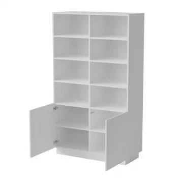 Armário de arrumação Cama Meble LIVERTI estante 100×420×1705 mm branco
