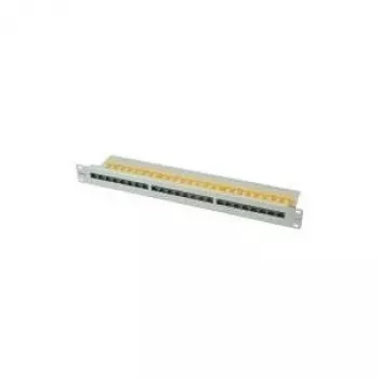 Patch panel ROLINE Cat. 6 / Class E 48,30cm (19), 24P, não blindado, cinzento-claro (26.11.0355)