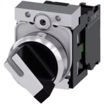 Siemens 3SU1150-2BF60-1BA0 acionamento elétrico preto, metálico