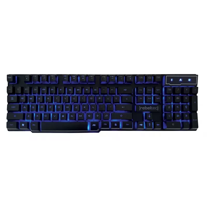 Teclado e rato Rebeltec SHERMAN Gaming USB QZERTY inglês preto