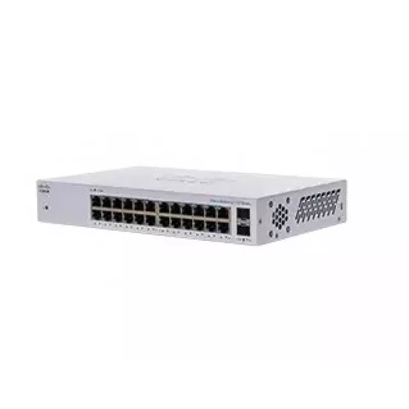 CBS110 não gerido 24 portas GE, 2x1G SFP partilhado