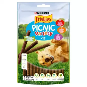 Comida húmida para cães em saqueta Purina Nestlé FRISKIES Picnic Variety 126 g — cães adultos, cordeiro/vaca, 126 g saqueta