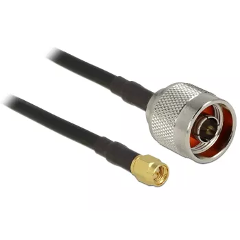 Cabo coaxial CFD200 DeLOCK 89420 2,5 m SMA preto