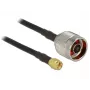 Cabo coaxial CFD200 DeLOCK 89420 2,5 m SMA preto
