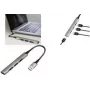 Hub USB LogiLink USB 3.0 4 portas Slim Alumínio Cinzento (UA0391)