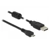 Cabo USB DeLOCK 84902 USB 2.0 1,5 m USB A Micro-USB B Preto